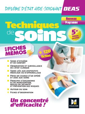 cover image of Techniques de soins en fiches mémos--DEAS Diplôme d'Etat Aide-Soignant--2023-2024